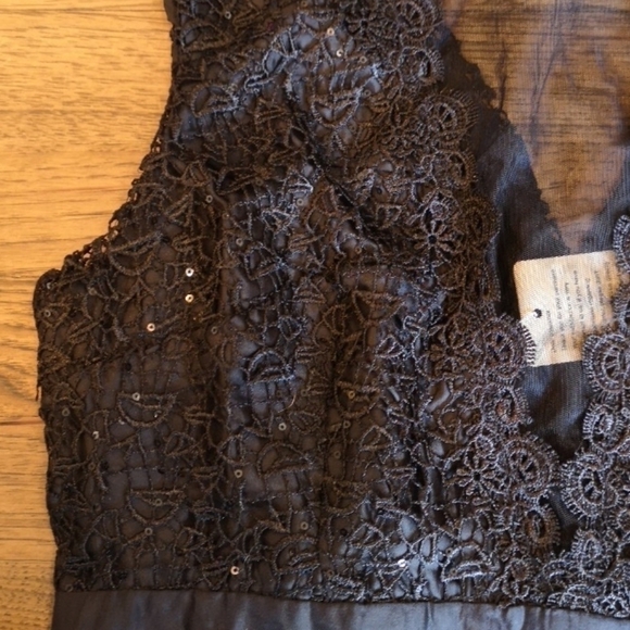 BLACK lace & sequin sleeveless dress 12 new tags - Picture 4 of 6